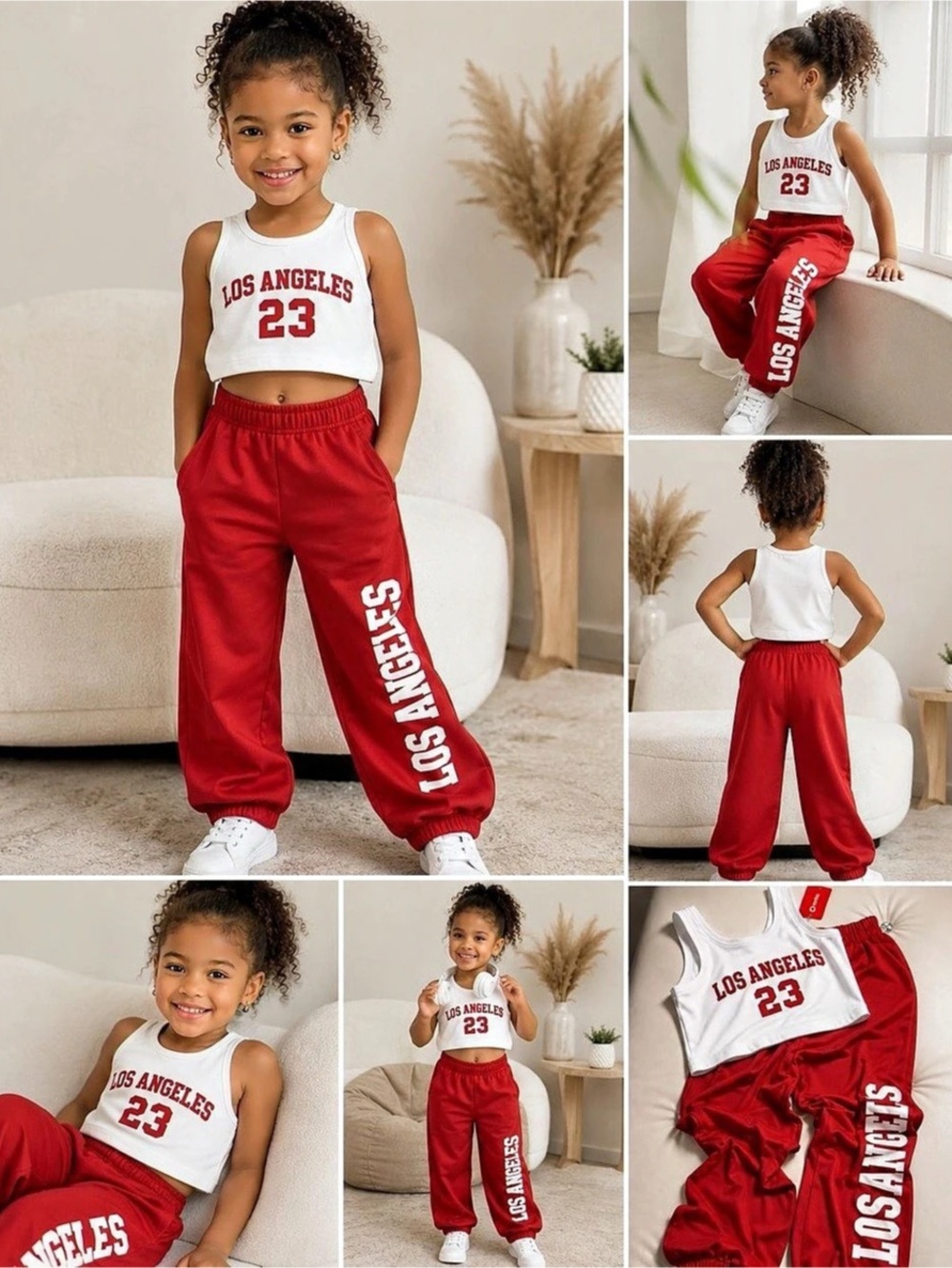 Kids Red & White Los Angeles 23  new wth tags